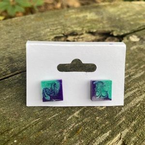 Handmade resin earrings